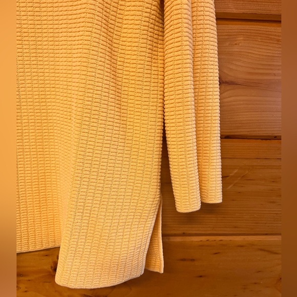 Eileen Fisher V Neck Long Sleeve Cotton Textured Women’s Pullover Sweater Large - Picture 2 of 4